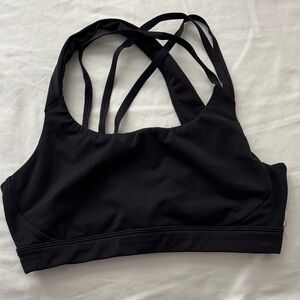 Athleta Black Strappy Sports Bra